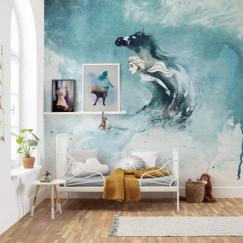 Top-Preis Komar Fototapete Disney Frozen Spirit Of Wonder 250 x 250 cm Vlies Elsa Eiskönigin Wassergeist