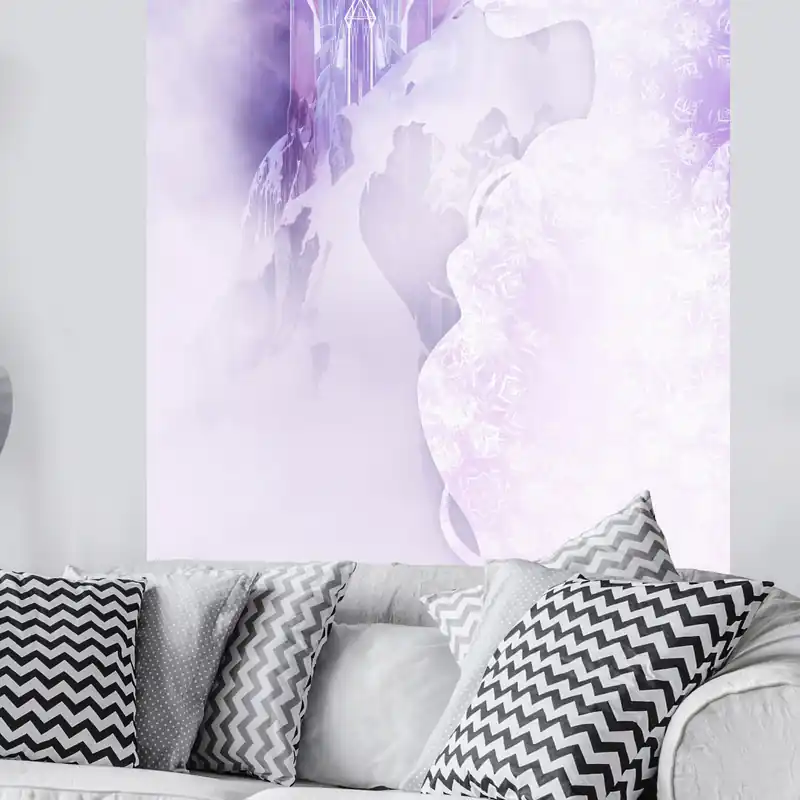 Komar Fototapete Disney Frozen Winter Mist 200 x 120 cm Vlies Eiskönigin Abendteuer Winterland Wochenendangebot