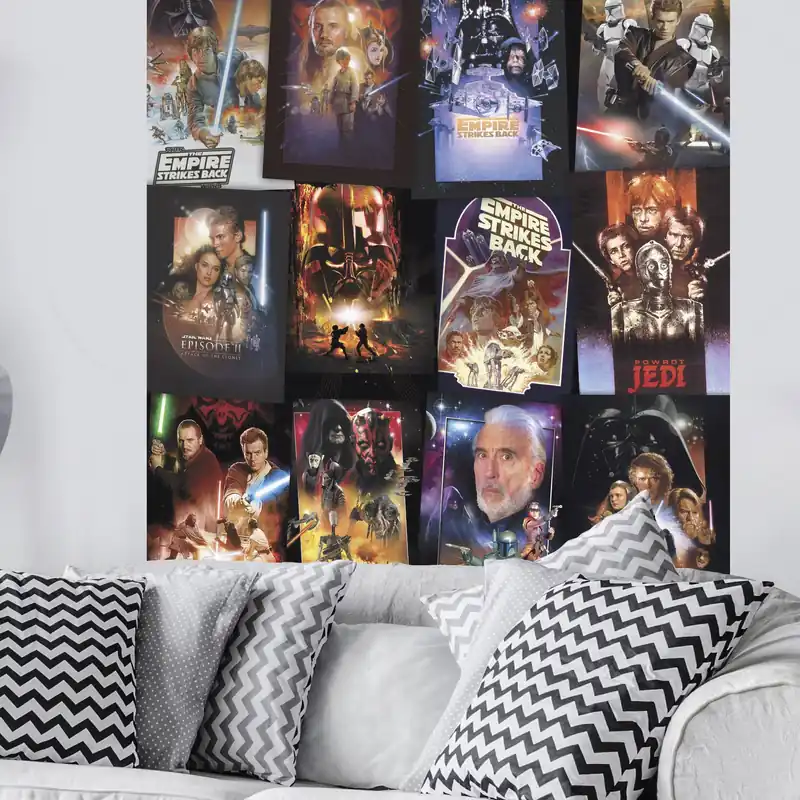 Komar Fototapete Star Wars Posters 200 x 120 cm Vlies Posters Galaxis Poster Collage Versand Am Gleichen Tag