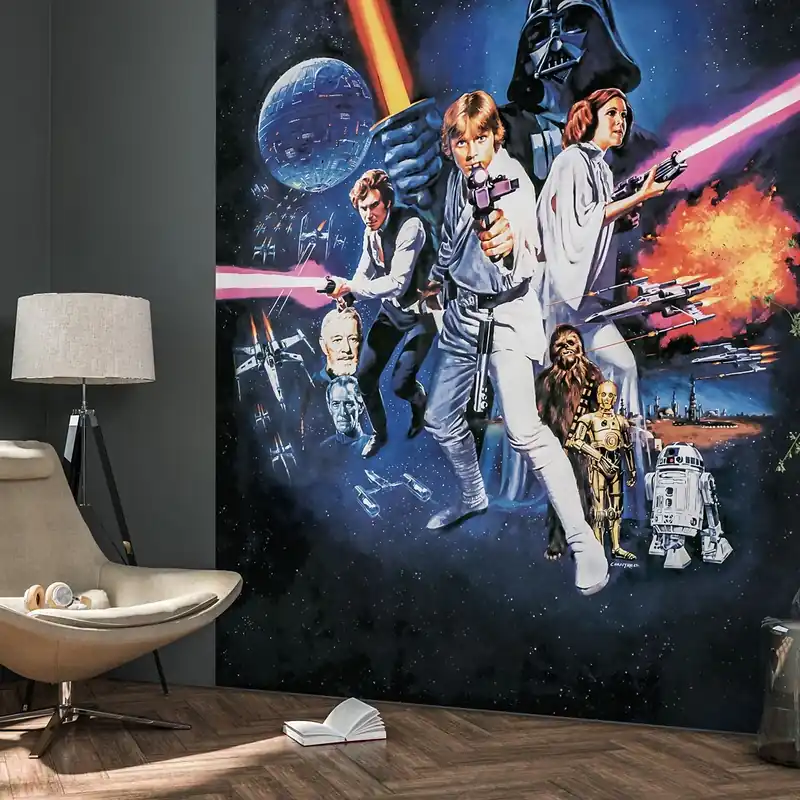 Schnäppchen Komar Fototapete Star Wars Poster 250 x 200 cm Vlies Poster Galaxis Episode IV - Eine neue Hoffnung