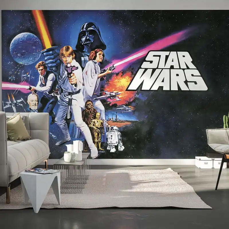 Rabatt Komar Fototapete Star Wars Poster 250 x 400 cm Vlies Poster Galaxis Episode IV - Eine neue Hoffnung