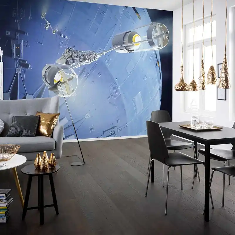Komar Fototapete Star Wars Todesstern Assault 250 x 500 cm Vlies Ansicht des Todessterns Bauwerk Rabatt