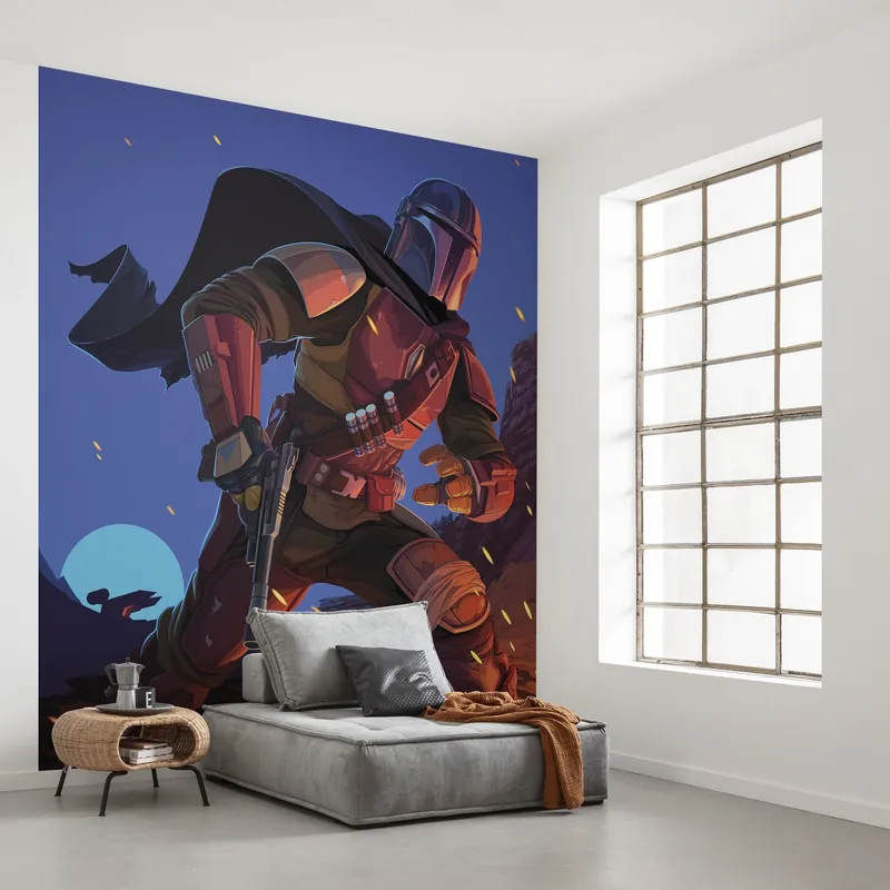 Direktkauf Komar Fototapete Star Wars The Mandalorian Big Ambush 280 x 250 cm Digitaldrucktapete Vlies