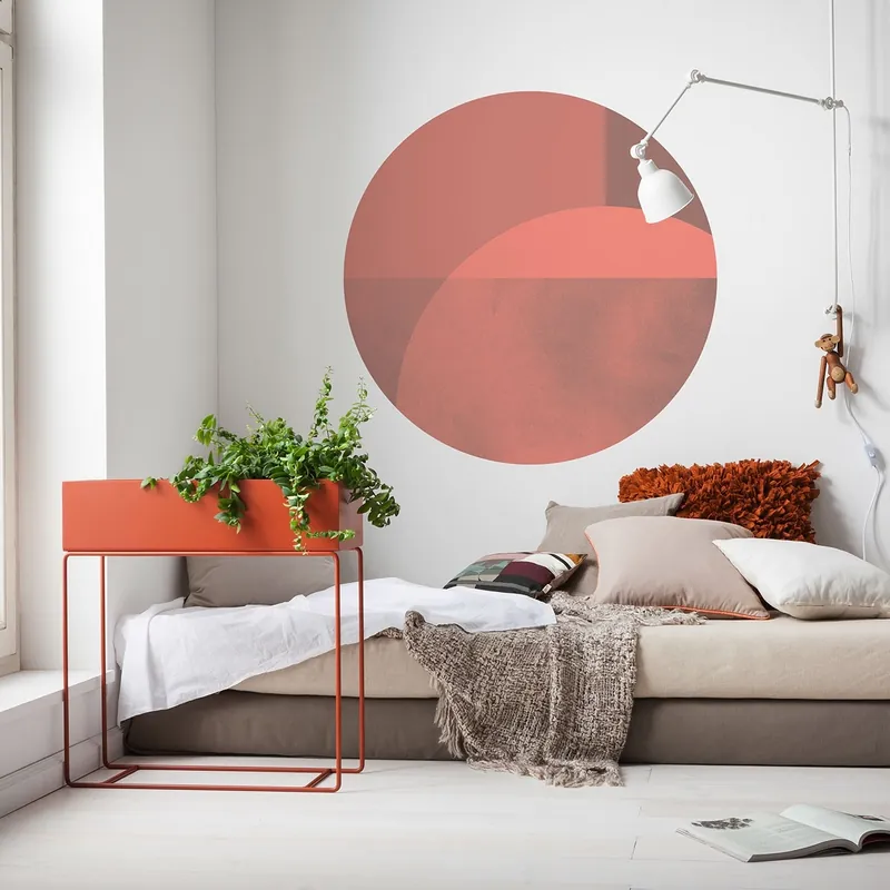 Komar Fototapete Disney Dot Roselux 125 x 125 cm Vlies Selbstklebend Formen Muster Bauhaus-Stil Meistverkauft