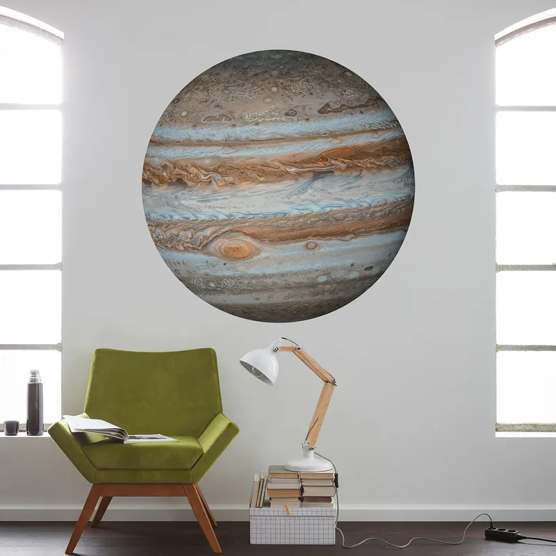Kracherpreis Komar Fototapete Disney Dot Jupiter 125 x 125 cm Wandtattoo Vlies Selbstklebend Planeten Marmor