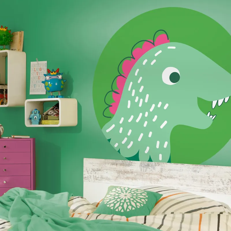 Meistverkauft Komar Fototapete Disney Dot Little Dino Tyranno 125 x 125 cm Vlies Selbstklebend Little Tyranno Dino