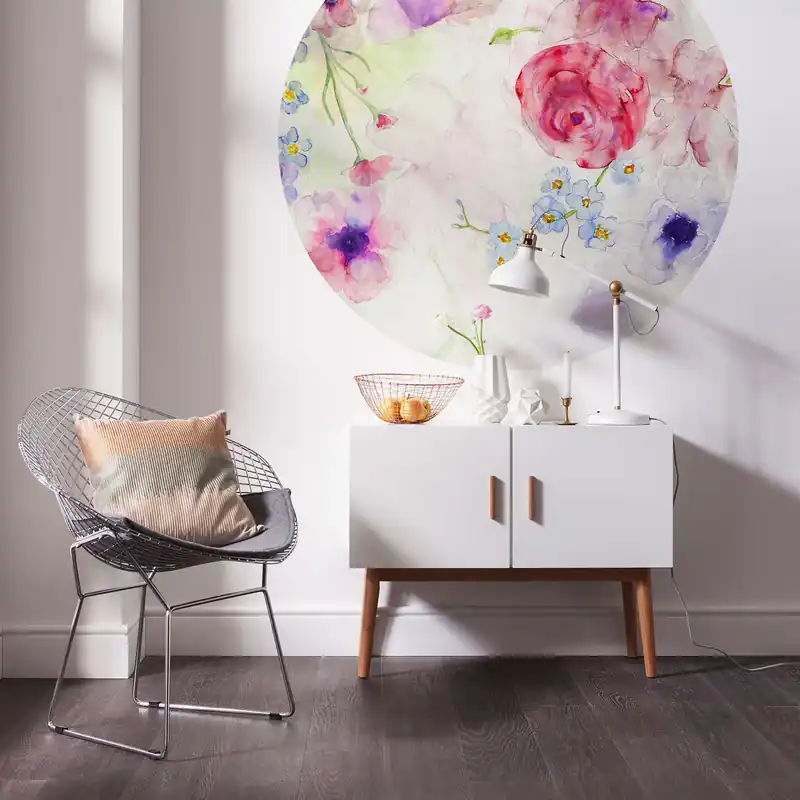 Angebot Komar Fototapete Disney Dot Floret 125 x 125 cm Vlies Selbstklebend Blumen Klebe Floral Blüten