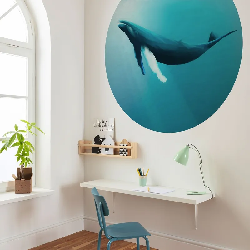 Komar Fototapete Disney Dot Whale Watching 125 x 125 cm Vlies Selbstklebend Wale Meeressäuger Angebot