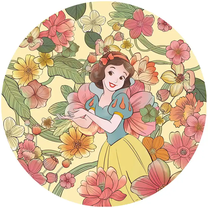 Super-Preis Komar Fototapete Disney Dot Schneewittchen Summer 125 x 125 cm Vlies Selbstklebend Prinzessin