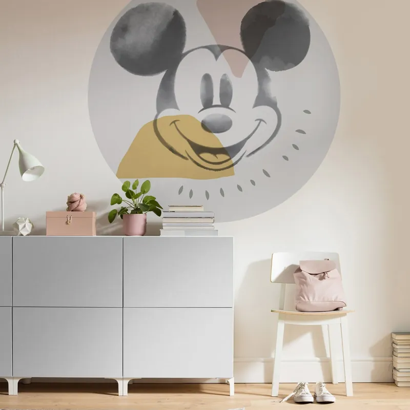 Komar Fototapete Disney Dot Micky Abstract 125 x 125 cm Vlies Selbstklebend Micky Maus Cartoon Preis Gesenkt