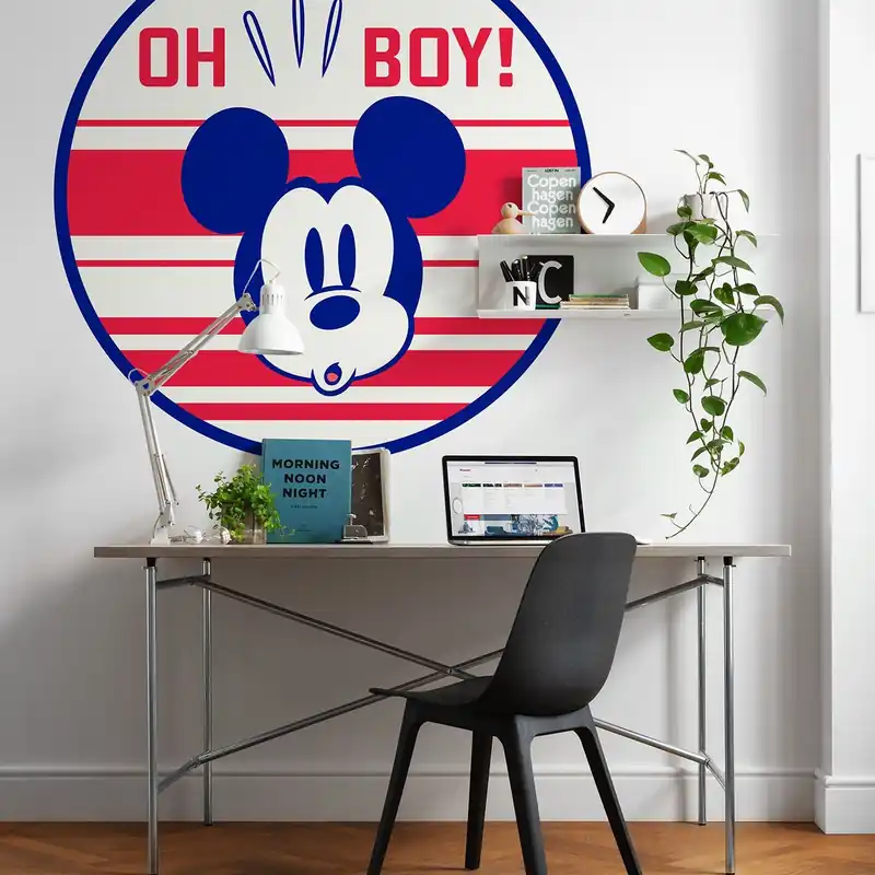 Komar Fototapete Disney Dot Micky Oh Boy 125 x 125 cm Vlies Selbstklebend Micky Maus Oh Boy Cartoon Letzte Chance