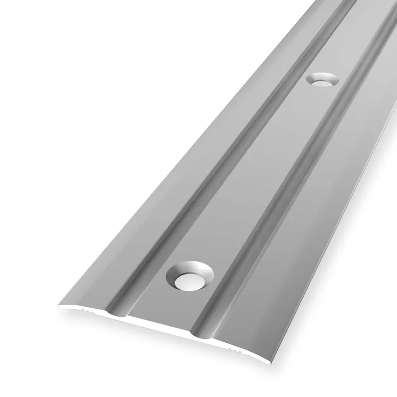 Preisreduziert Übergangsschiene 2.5 x 38 mm Aluminium Übergangsprofil Geriffelt versch. Längen Küberit