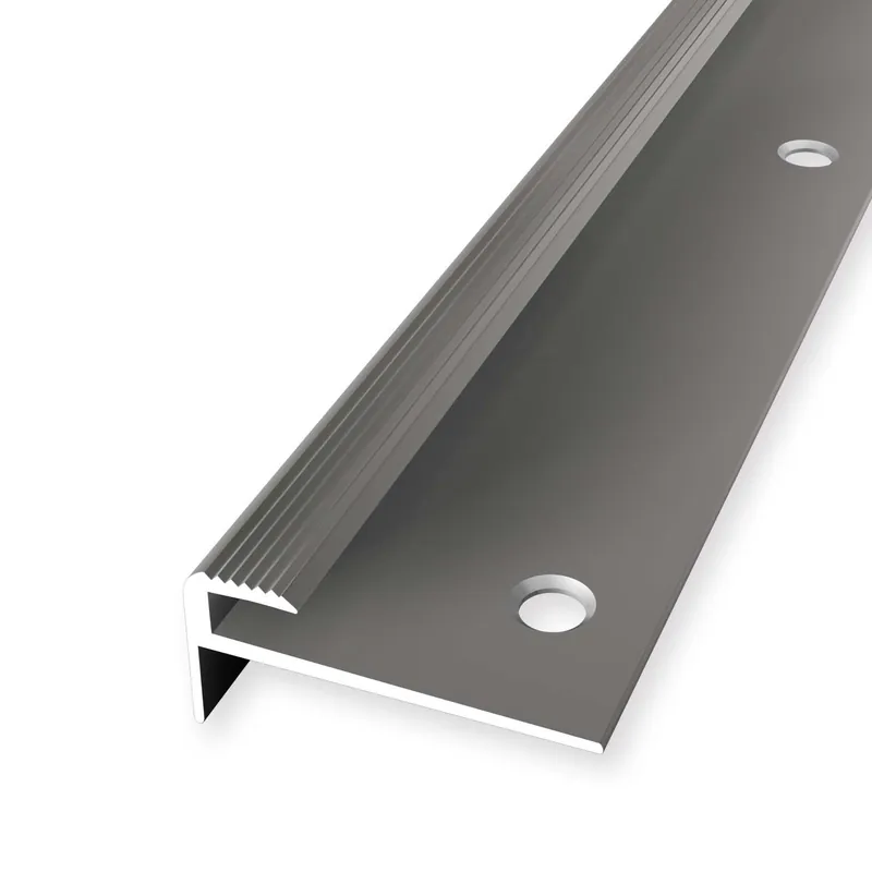 Treppenprofil 13 x 30 mm Aluminium Treppenkantenprofil Winkelprofil Geriffelt versch. Längen Küberit Geprüft