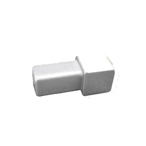 Abverkauf Endstück für Quadratprofil 10 x 10 mm Randleistenprofil Zubehör Steckverbindung Küberit