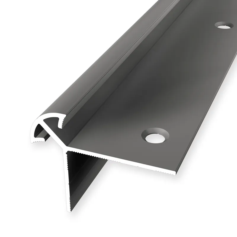 Kracherpreis Treppenkantenprofil 36 x 46 x 2500 mm Aluminium Winkelprofil Glatt Versenkt Gebohrt Küberit