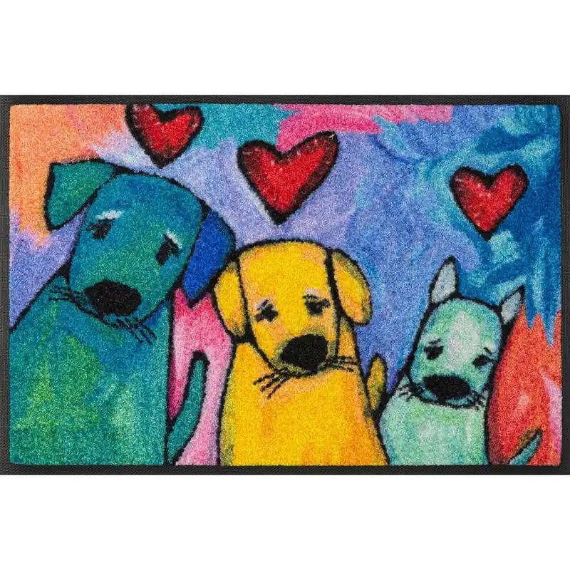 Nur Für Kurze Zeit Fussmatte Doggies Schmutzfangmatte waschbar versch. Größen wash+dry Design