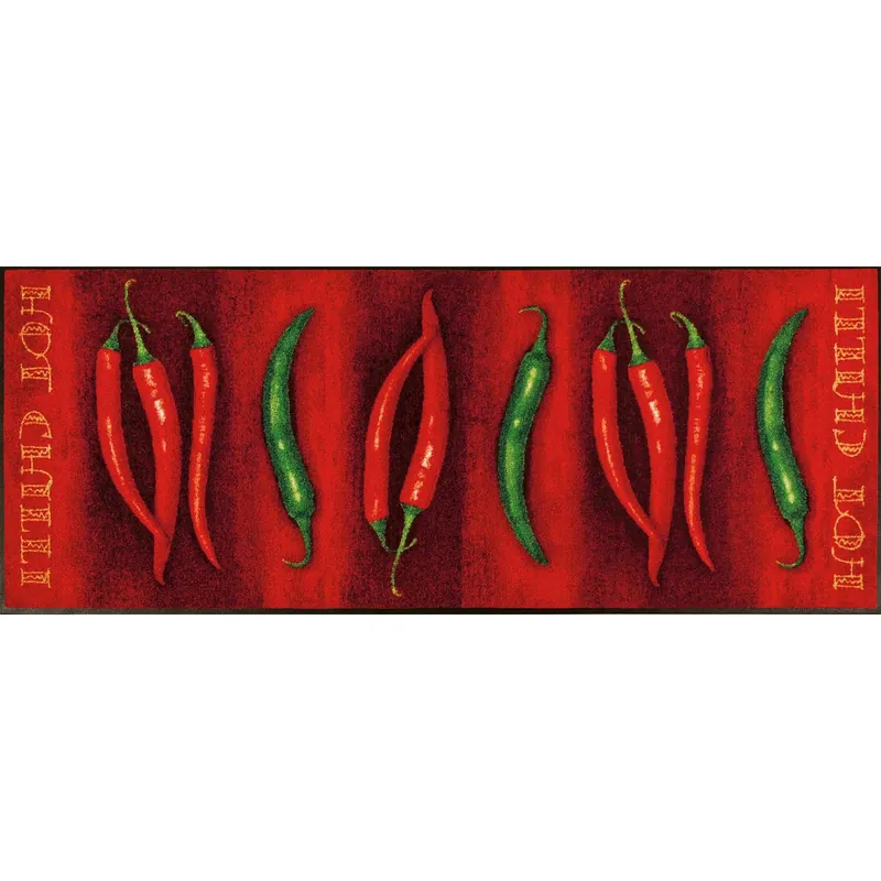 Nur Heute Fussmatte Hot Chilli Schmutzfangmatte waschbar versch. Größen wash+dry Design