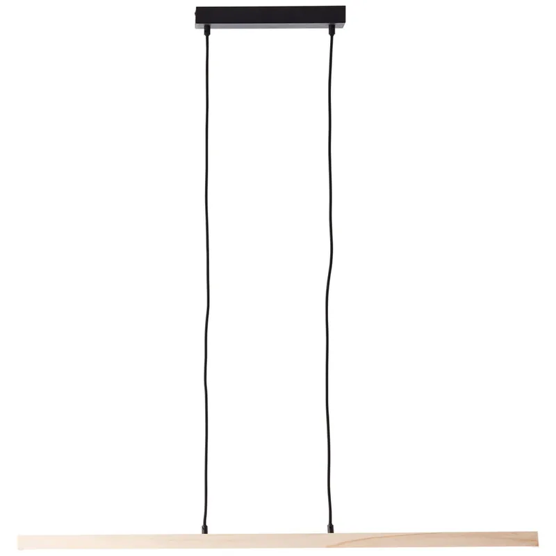 Top-Angebot LED Pendelleuchte 150 x 6 x 103 cm Braun Holz Pendellampe Modern Lichtfarbe: Warmweiß Harmonisch