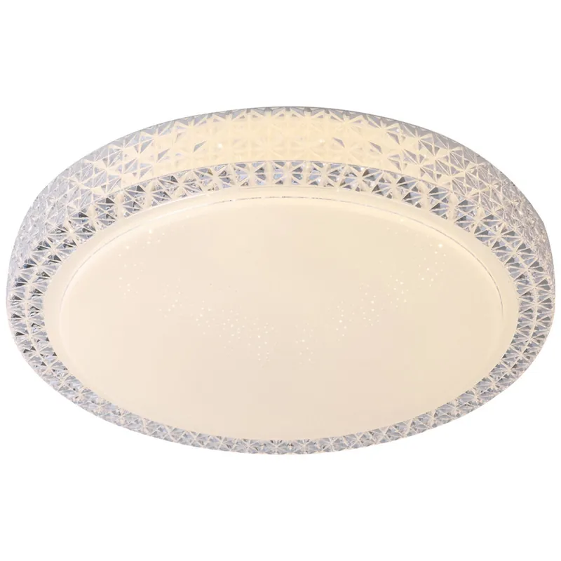 LED Deckenleuchte 12 x 58 cm Weiss Kunststoff Deckenlampe Rund Lichtfarbe: Variabel dimmbar Ausverkauf