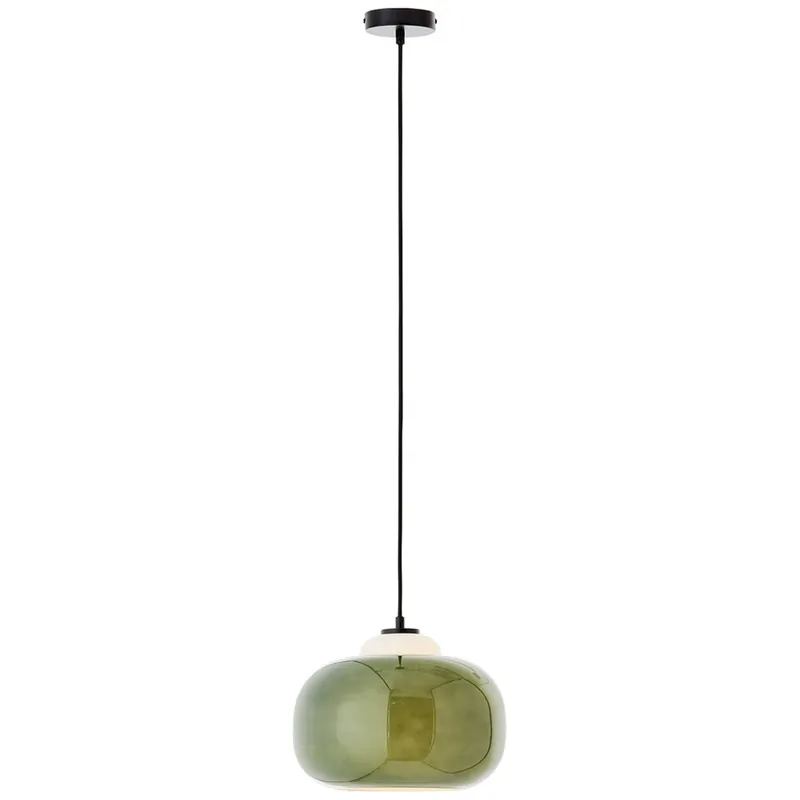 Highlight Pendelleuchte 128.5 x 30 cm Grün Glas Pendellampe Modern Skandi Harmonisch