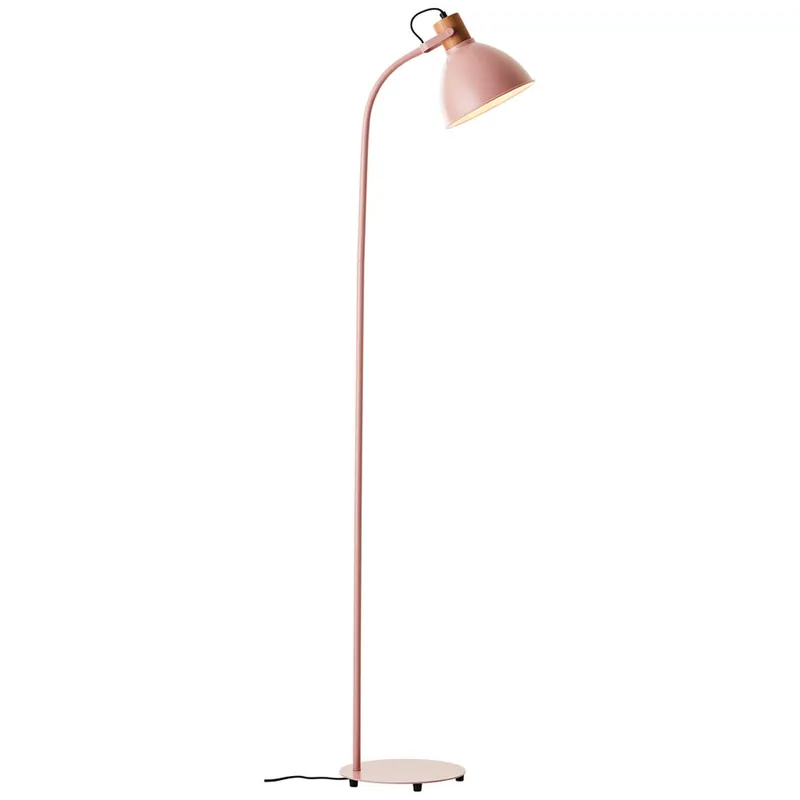 Abverkauf Stehleuchte 150 x 35 x 25 cm Rosa Holz Stehlampe Modern Skandi Harmonisch