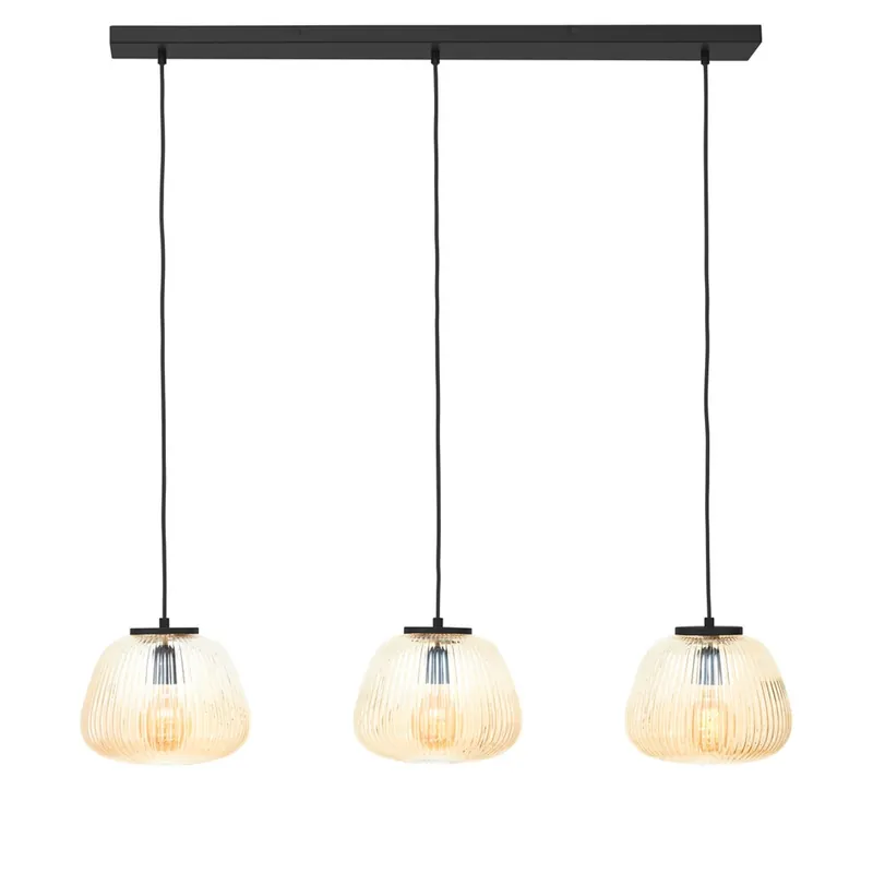 Angebot Pendelleuchte 176 x 25 x 105 cm Braun Metall Pendellampe Modern Harmonisch