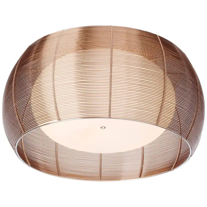 Deckenleuchte 26 x 50 cm Braun Glas Deckenlampe Rund Modern Glamour Harmonisch Preisreduziert