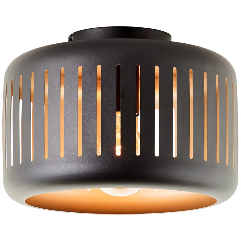 Deckenleuchte 19 x 27 cm Gold Metall Deckenlampe Modern Harmonisch Abverkauf