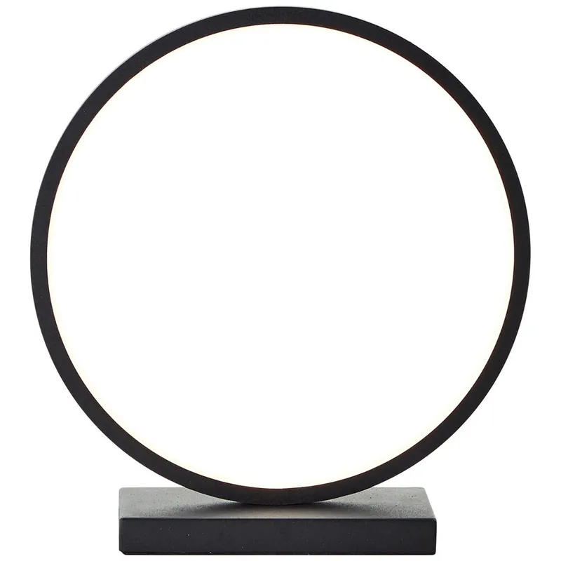 Nur Für Kurze Zeit LED Tischleuchte 27.8 x 25.8 x 8.5 cm Schwarz Metall Tischlampe Modern Basic Lichtfarbe: Warmweiß