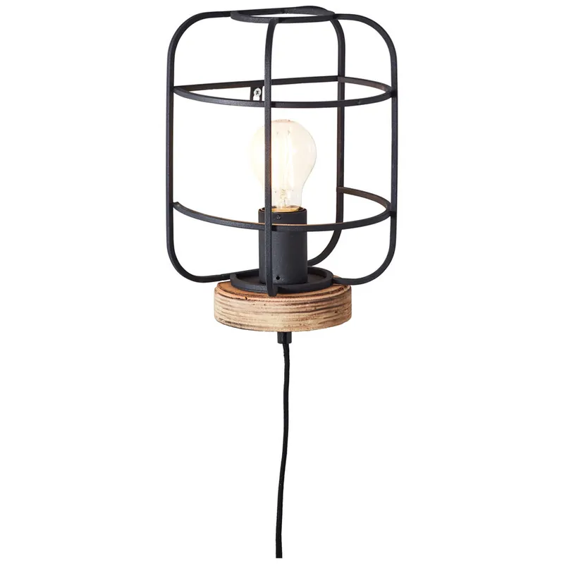 Deckenleuchte 29 x 13.5 x 19 cm Braun Holz Deckenlampe Vintage Antik Harmonisch Finale Aktion