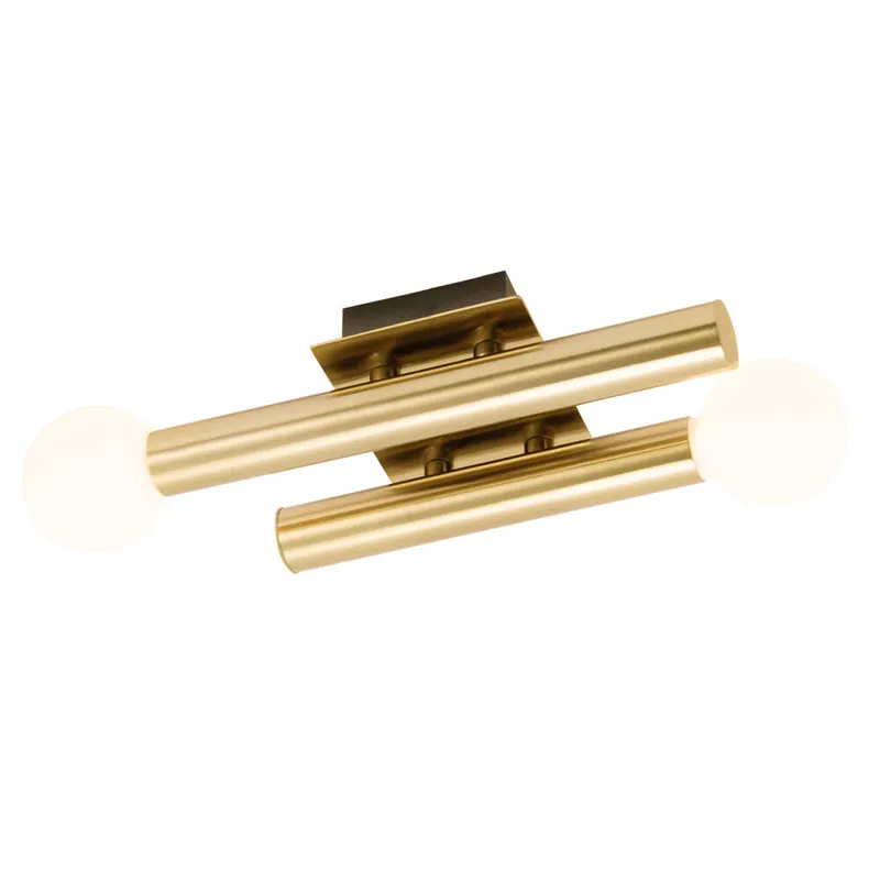 Direkt Vom Hersteller Wandleuchte 7.5 x 13 x 33.5 cm Gold Metall Wandlampe Zylindrisch Vintage Skandi Harmonisch