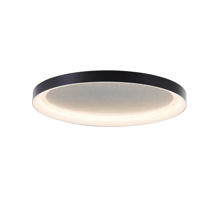 LED Deckenleuchte 4 x 42 cm Schwarz Metall Deckenlampe Glamour dimmbar Harmonisch Geprüft