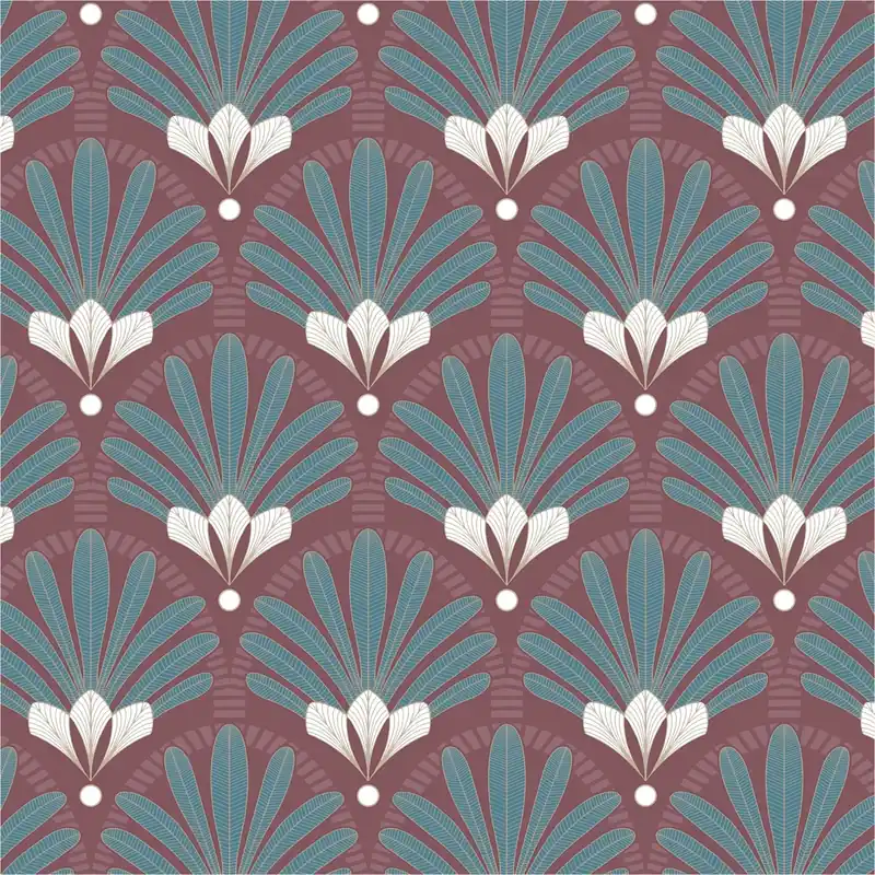 Vliestapete M53310 Elegance Rot Art Deco Medaillon Vlies 0.53 x 10.05 m Ugépa Knallerangebot