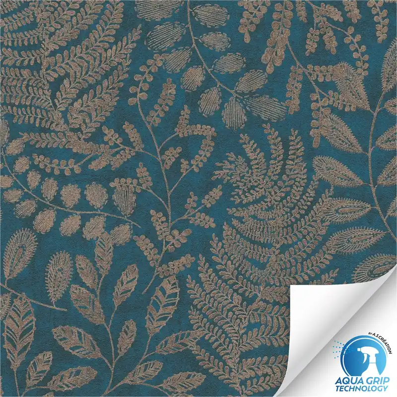 Mega-Angebot Vliestapete 784951 WOW vorgekleistert Blumen Floral Blau A.S. Création