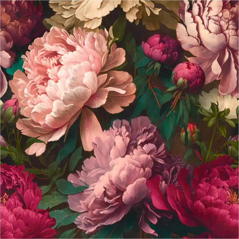 Sonderangebot Tadessi Fototapete Blumen M1-No.11745 Digitaldruck Tapete Rosa Rot - Pfingstrosen Wohnzimmer Küche