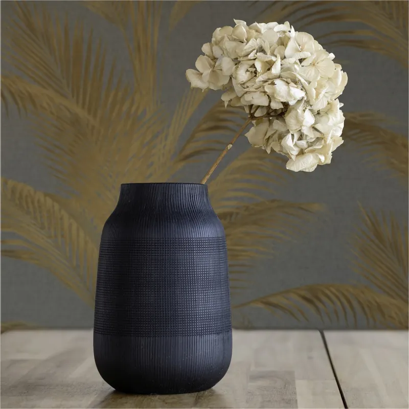 Schneller Versand Tapete Floral M1-No.11810 | Vliestapete Pflanzen | Grau | Gold | Natur | Wohnzimmer | Schlafzimmer