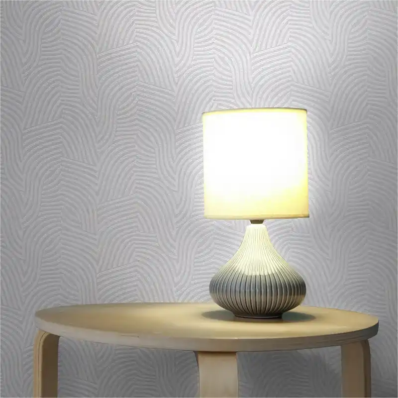 Rabatt Tapete Modern M1-No.11965 | Vliestapete Grafik | Weiß | Creme | Wohnzimmer | Schlafzimmer | Küche