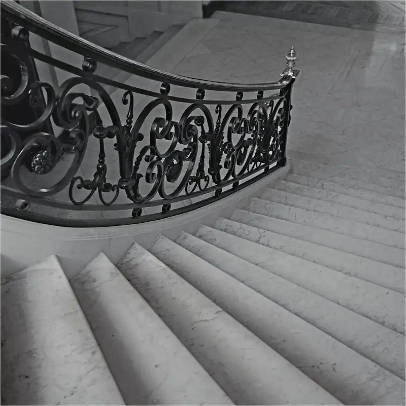 Tadessi Fototapete Klassisch M1-No.12071 Digitaldruck Tapete Grau Schwarz - Treppe Wohnzimmer Schlafzimmer Solange Der Vorrat Reicht