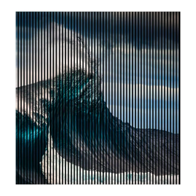 Akustikpaneele mit Digitaldruck Wave Himmel Wandpaneele Türkis Blau in versch. Größen Neue Ware