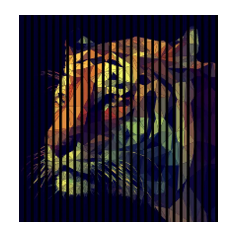 Rabatt Akustikpaneele mit Digitaldruck Tiger Gemälde Wandpaneele Schwarz Orange in versch. Größen