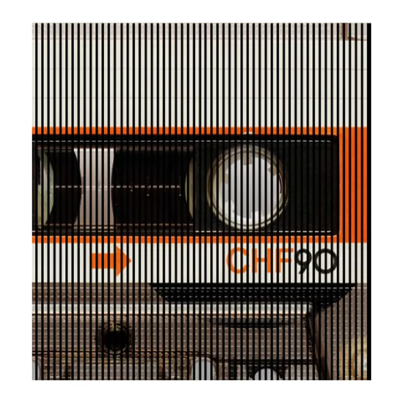 Zertifiziert Akustikpaneele mit Digitaldruck Kassette Musik Wandpaneele Weiß Orange in versch. Größen