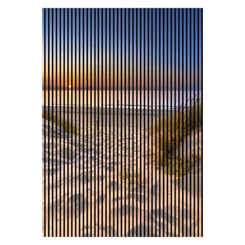Jetzt Kaufen Akustikpaneele mit Digitaldruck Strand Grass Himmel Wandpaneele Weiß Blau Grün in versch. Größen