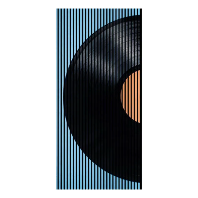 Preisreduziert Akustikpaneele mit Digitaldruck Schallplatte Musik Wandpaneele Blau Schwarz in versch. Größen