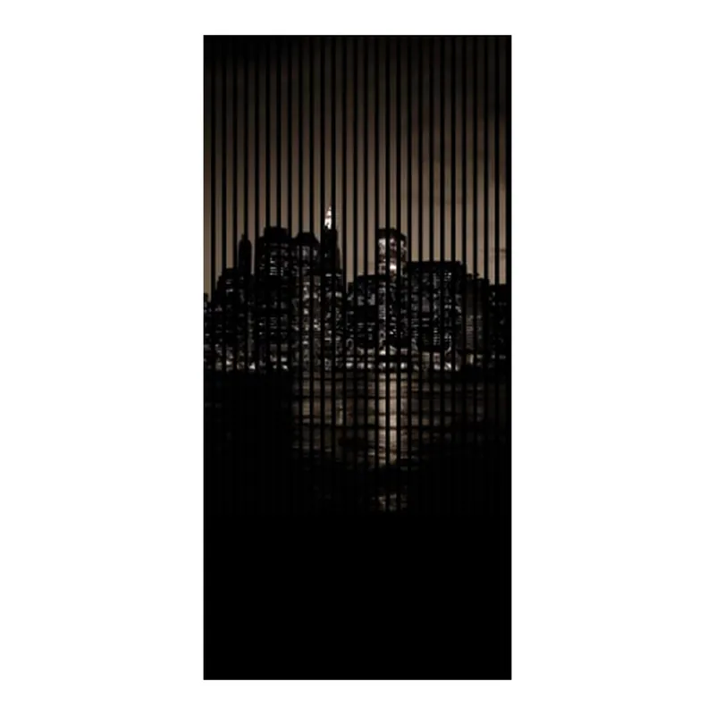 Solange Der Vorrat Reicht Akustikpaneele mit Digitaldruck New York Skyline Nacht Wandpaneele Schwarz in versch. Größen