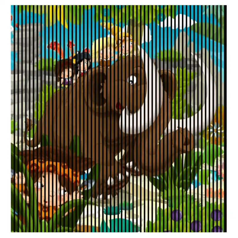 Akustikpaneele mit Digitaldruck Mammut Comic Wandpaneele Bunt in versch. Größen Preis Gesenkt