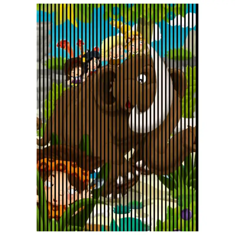 Akustikpaneele mit Digitaldruck Mammut Comic Wandpaneele Bunt in versch. Größen Beliebt