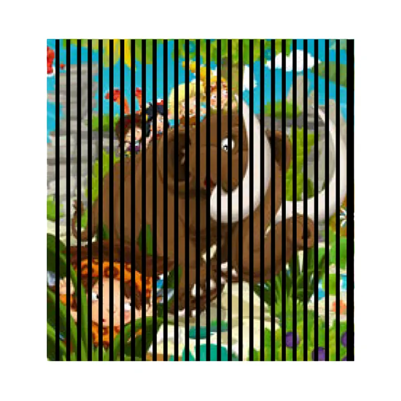 Kracherpreis Akustikpaneele mit Digitaldruck Mammut Comic Wandpaneele Bunt in versch. Größen