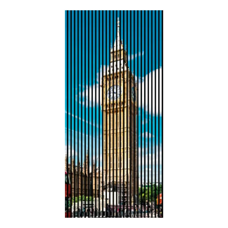 Akustikpaneele mit Digitaldruck London Big Ben Wandpaneele Balu Braun Rot in versch. Größen Preisknaller