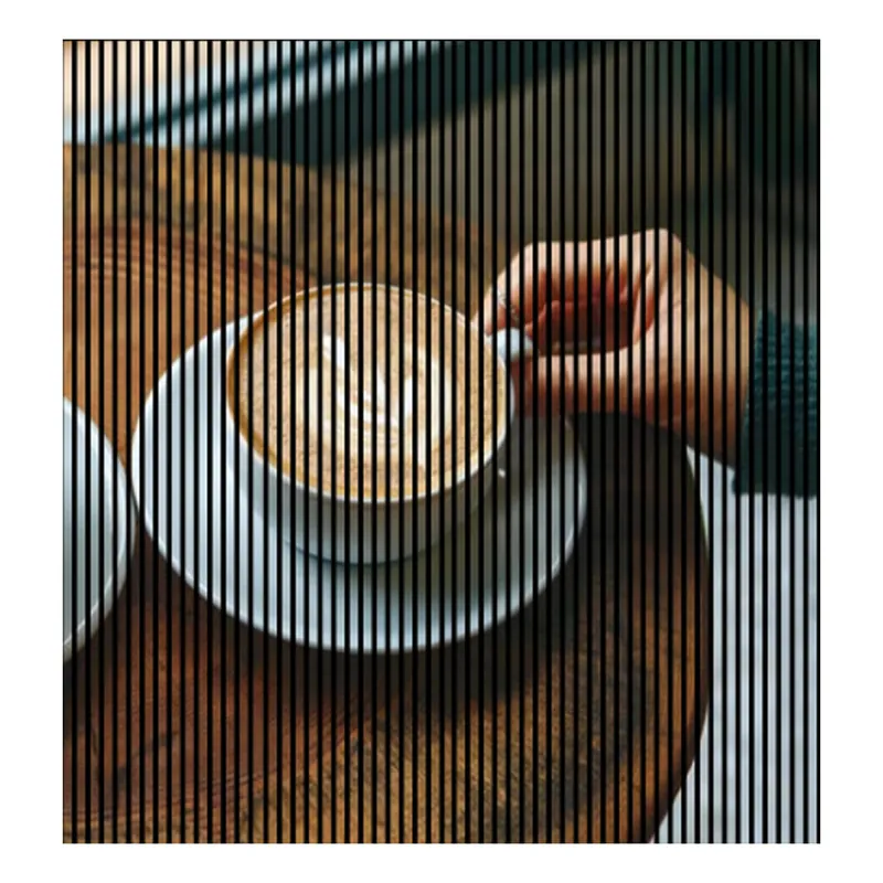 Must-Have Akustikpaneele mit Digitaldruck Kaffee Tisch Hand Wandpaneele Braun Weiß Beige in versch. Größen
