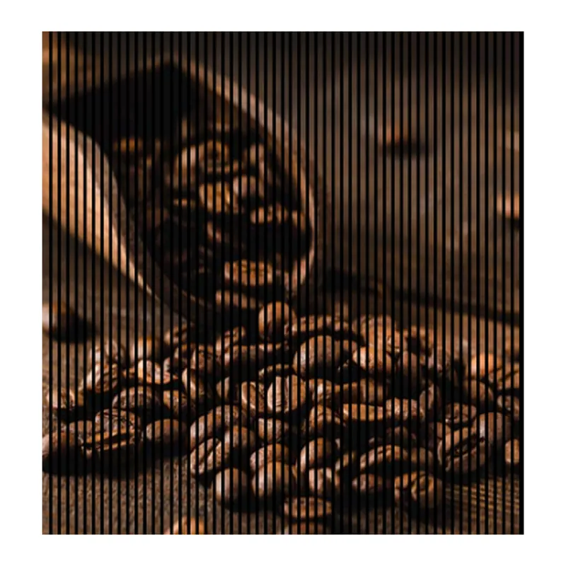 Saisonangebot Akustikpaneele mit Digitaldruck Kaffeebohnen Kaffeeschaufel Wandpaneele Braun in versch. Größen